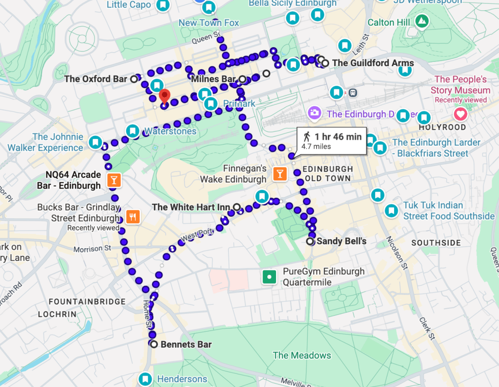 Edinburgh literary pub Crawl by Life Lovers Magazine